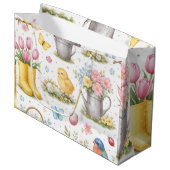 Lente Tuin Pasen Groot Cadeauzakje (Voorkant Gekanteld)