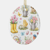 Lente Tuin Pasen Keramisch Ornament (Rechts)