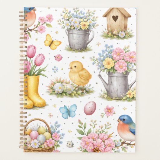 Lente Tuin Pasen Planner Notitieboek (Voorkant)