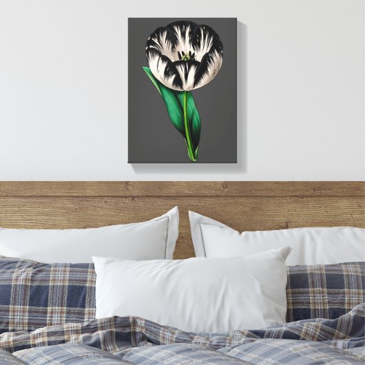 Lente Tuin Tulp Bloemen Canvas Afdruk (Insitu (Slaapkamer))