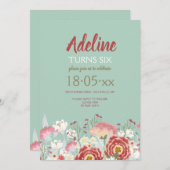 Lente Tuin Uitnodiging (Voorkant / Achterkant)