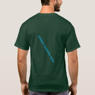 LENTE TUIN VOGEL GRAFISCHE KUNST T-SHIRT