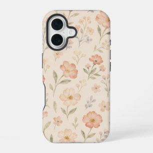 Lente Tuin Waterverf Bloem Motief Hoesje iPhone 16 Hoesje