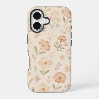 Lente Tuin Waterverf Bloem Motief Hoesje iPhone 16 Hoesje