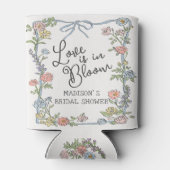 Lente Tuinfeest Pastel Bloem Bruidsdouche Blikjeskoeler (Achterkant)