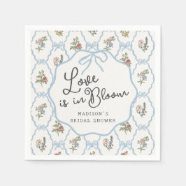 Lente Tuinfeest Pastel Bloem Bruidsdouche Servet