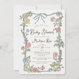 Lente Tuinfeest Pastel Bloemige Baby Shower