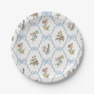 Lente Tuinfeest Pastel Bloemige Coquette Papieren Bordje