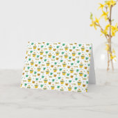 Lente-tuinpatroon kaart (Gele Bloem)
