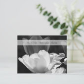 Lente Tulp Dank u bruiloft Kaart Uitnodiging (Staand voorkant)