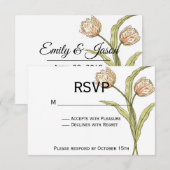 Lente Tulp RSVP (volledig aanpasbaar) (Voorkant / Achterkant)