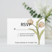 Lente Tulp RSVP (volledig aanpasbaar) Kaartje (Staand voorkant)