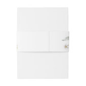 Lente Tulp Waterverf Boeket Monogram Bruiloft Uitnodigingen Wikkel (Achterkant Voorbeeld)