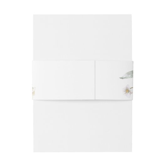 Lente Tulp Waterverf Boeket Monogram Bruiloft Uitnodigingen Wikkel (Achterkant Voorbeeld)