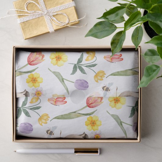 Lente Tulpen Bloemen Decoupage Tissuepapier (Geschenk)