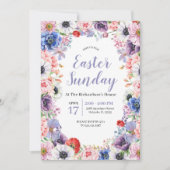 Lente Tulpen Bloemige Pasen Feest Kaart (Voorkant)