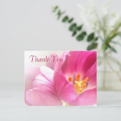 Lente Tulpen Dank je Briefkaart (Staand voorkant)