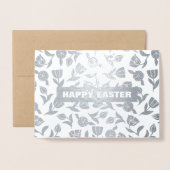 Lente Tulpen Echt Folie Luxe Pasen Folie Kaarten (Voorkant met envelop)
