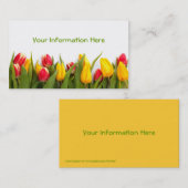 Lente Tulpentuin Visitekaartjes (Voorkant / Achterkant)