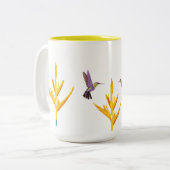 lente tweekleurige koffiemok (Voorkant links)