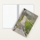Lente Uitzicht vanaf de trap schetsboek Notitieboek (Binnen)