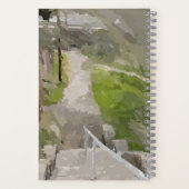 Lente Uitzicht vanaf de trap schetsboek Notitieboek (Achterkant)