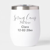 Lente vakantie camping aangepaste naam datum (Voorkant)
