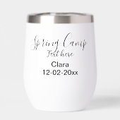 Lente vakantie camping aangepaste naam datum (Achterkant)