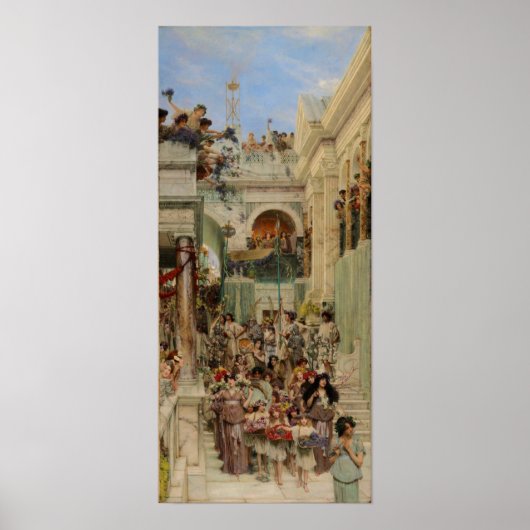 Lente van Alma Tadema -  kunst Poster (Voorkant)