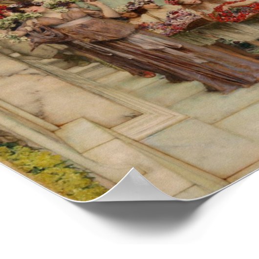 Lente van Alma Tadema -  kunst Poster (Hoek)