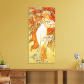  Lente van Alphonse Mucha Canvas Afdruk (Insitu (Woonkamer))