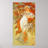  Lente van Alphonse Mucha Poster (Voorkant)