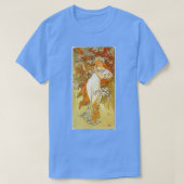 Lente van Alphonse Mucha T-shirt (Design voorkant)