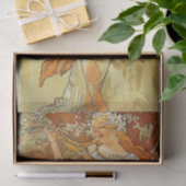 Lente van Alphonse Mucha Tissuepapier (Geschenk)