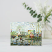 Lente van Boris Kustodiev Briefkaart (Staand voorkant)