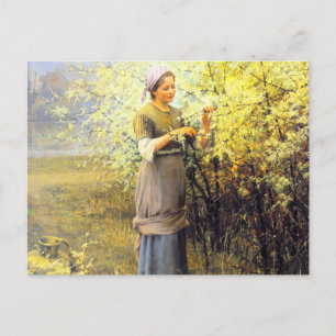 Lente van Daniel Ridgway Knight Briefkaart