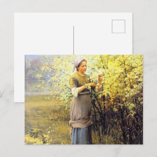 Lente van Daniel Ridgway Knight Briefkaart (Voorkant / Achterkant)