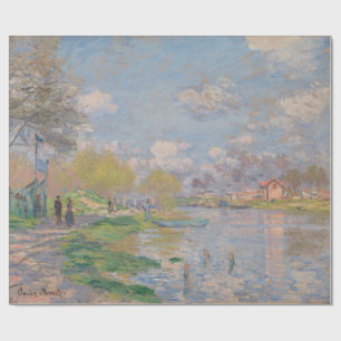 Lente van de Seine door Claude Monet Cadeaupapier