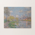 Lente van de Seine door Claude Monet Legpuzzel<br><div class="desc">De lente van de Seine door Claude Monet, olie op canvas 1875, is een landschapsschilderij van voetgangers die op de oevers van de Seine in Parijs rondstrooien, de warme groene bladeren van ontluikende bomen en witte wolken in de bleke blauwe hemel van een warme, zonnige dag in de rivier. Het...</div>