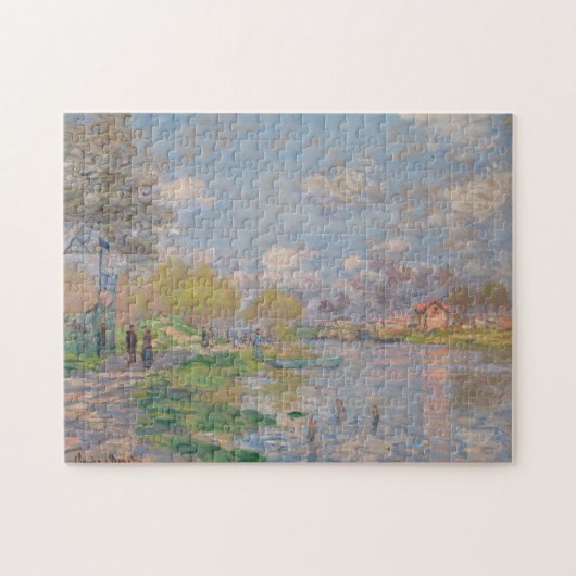 Lente van de Seine door Claude Monet Legpuzzel (Horizontaal)