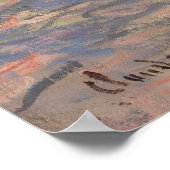 Lente van de Seine door Claude Monet Poster (Hoek)