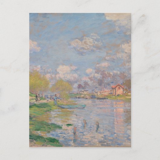 Lente van de Seine door Monet Impressionist Briefkaart (Voorkant)