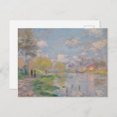 Lente van de Seine door Monet Impressionist Briefkaart (Voorkant / Achterkant)
