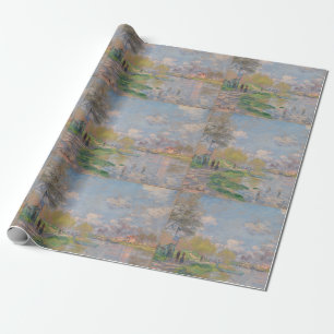 Lente van de Seine door Monet Impressionist Cadeaupapier