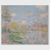 Lente van de Seine door Monet Impressionist Cadeaupapier (Vlak)