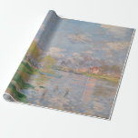 Lente van de Seine door Monet Impressionist Cadeaupapier<br><div class="desc">Impressionistische schilderijen van Monet - Klassieke sterstukken - Monet's Impressionistische schilderreeks - Lente van de Zine door Monet</div>