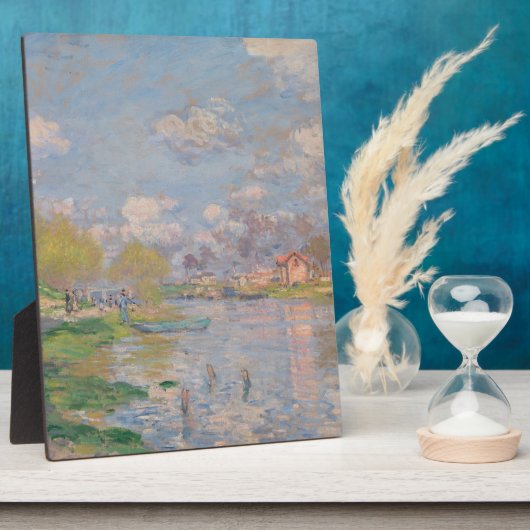 Lente van de Seine door Monet Impressionist Fotoplaat (Zijkant)
