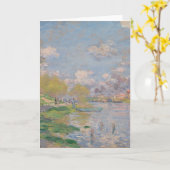 Lente van de Seine door Monet Impressionist Kaart (Gele Bloem)