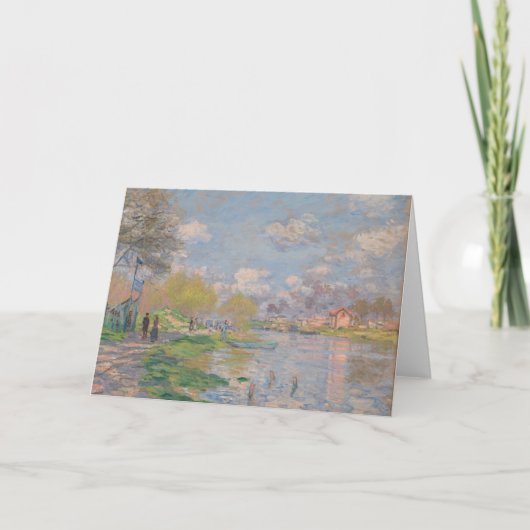 Lente van de Seine door Monet Impressionist Kaart (Voorkant)