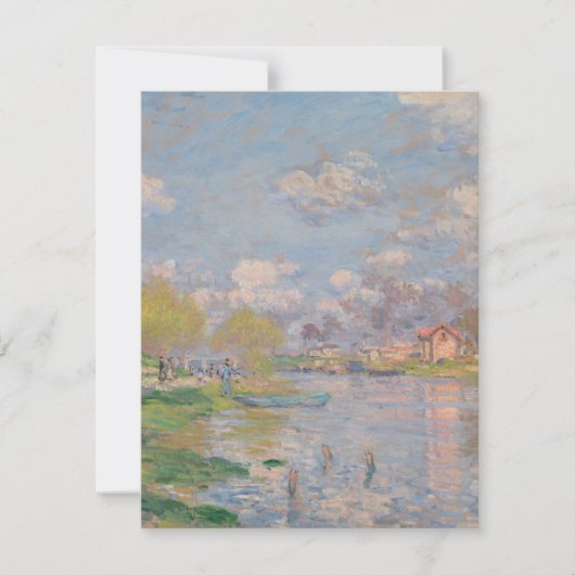 Lente van de Seine door Monet Impressionist Kaart (Voorkant)